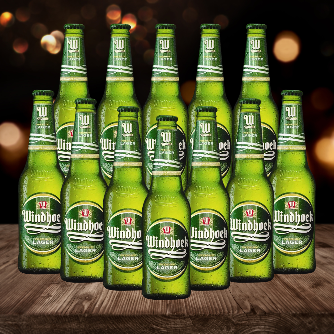 Windhoek Premium Namibian Lager 330ml Bottles (12 Pack) - 4.0% ABV - BEERHUNTER