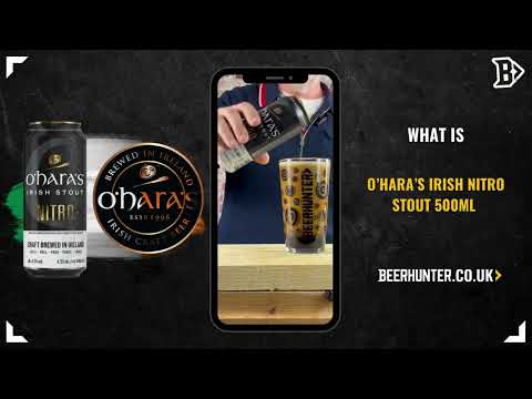 O'Hara's Nitro Irish Stout 440ml Cans - 4.30% ABV (12 Pack)