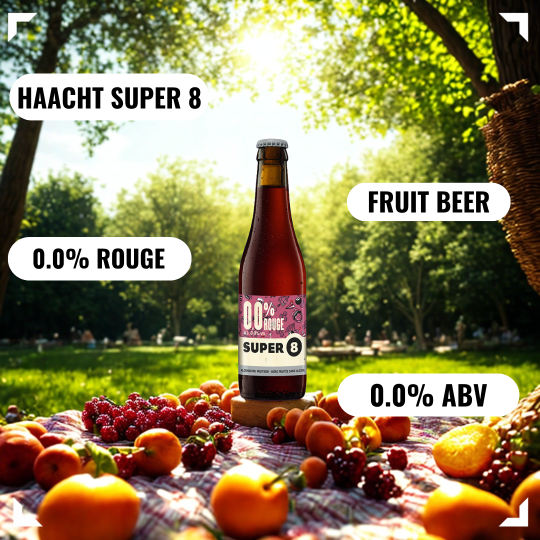 Haacht Super 8 Belgian Fruit Beer Mixed Case 330ml Bottles - (12 Pack)