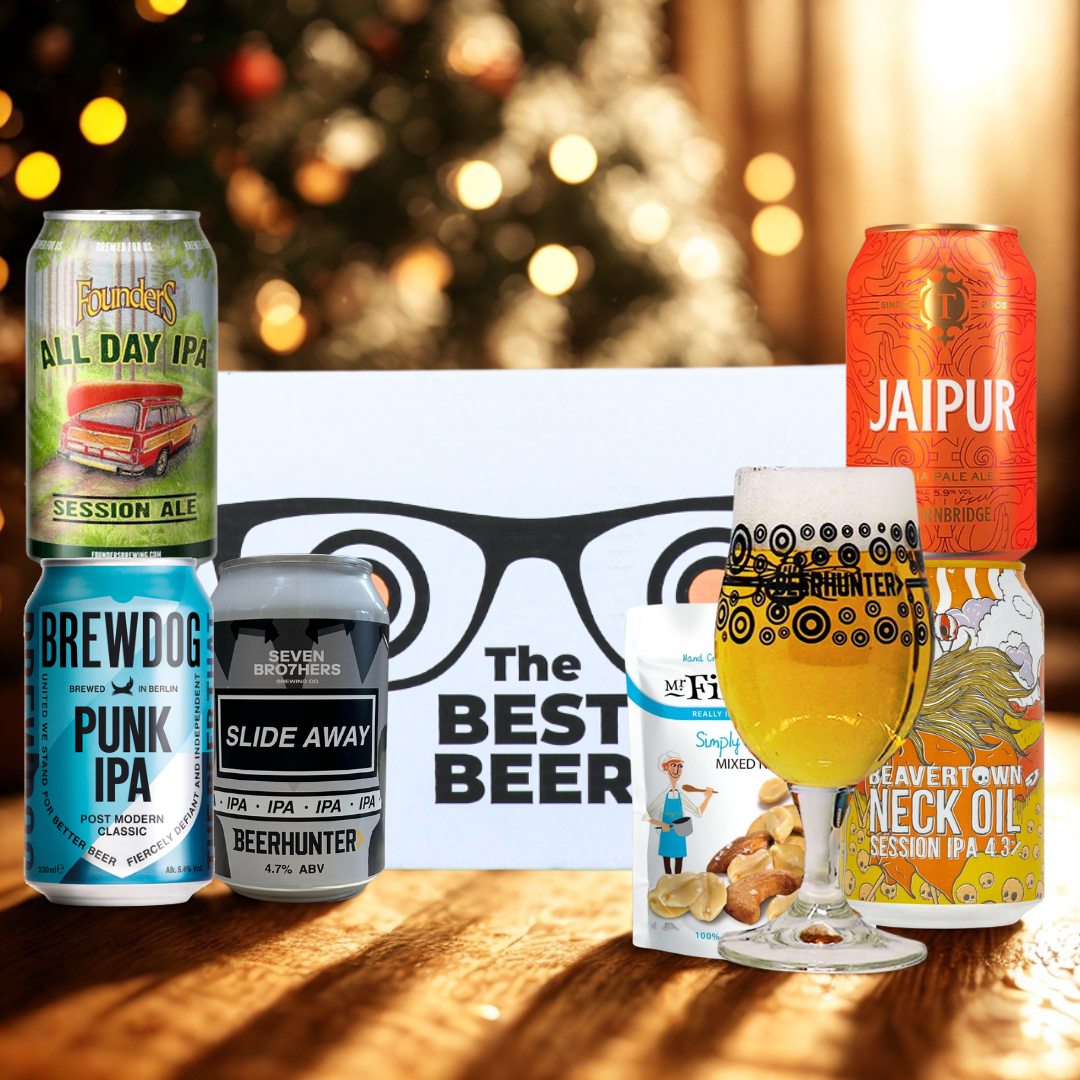 Best of IPA Craft Beer 5 Can Gift Pack with Glass