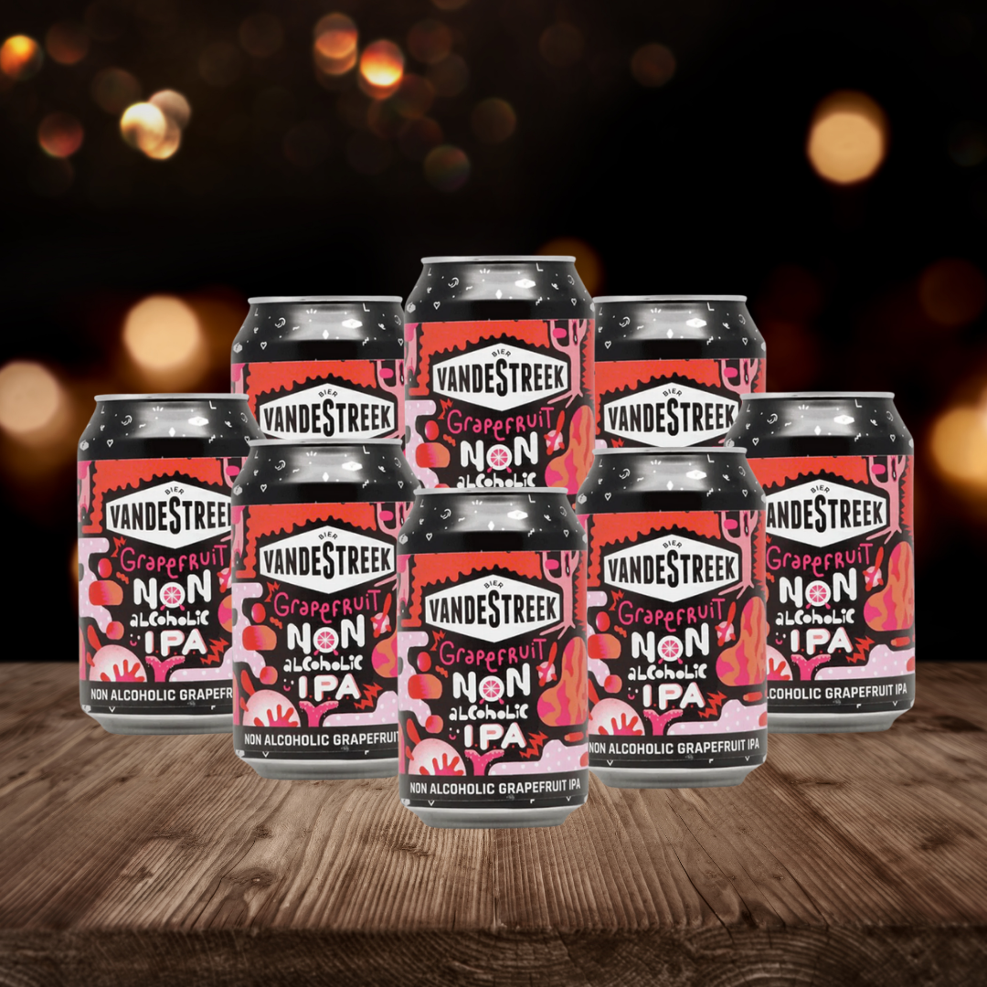 VandeStreek Grapefruit Dutch Non-Alcoholic IPA 330ml Cans - 0.5% ABV (Multipack)