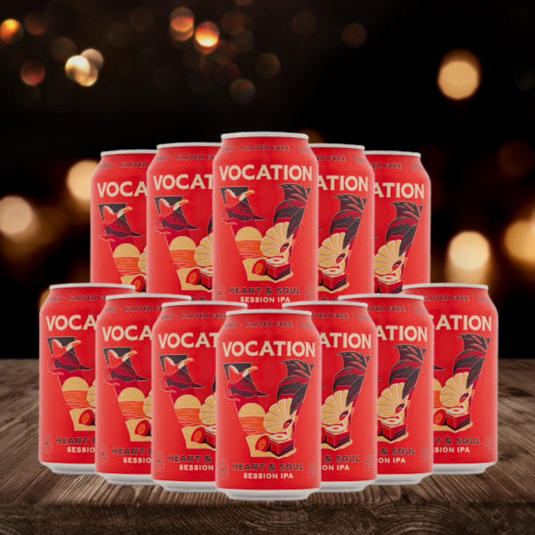 Vocation HEART & SOUL British Alcohol Free Session IPA 330ml Cans – ABV 4.4% (12 Pack)