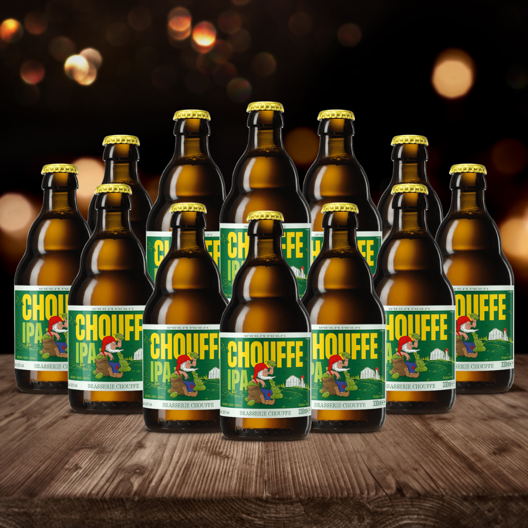 Brasserie d&#39;Achouffe Houblon Chouffe Belgian IPA 330ml Bottles - 9.00% ABV (12 Pack)