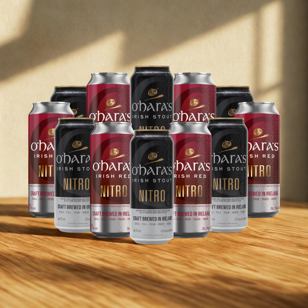 O’Haras Irish Nitro Mixed Case (Nitro Red & Nitro Stout) – (12 Pack)