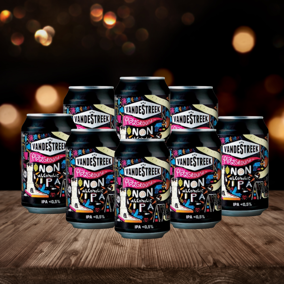 VandeStreek Playground Dutch Non-Alcoholic IPA 330ml Cans - 0.5% ABV (Multipack)