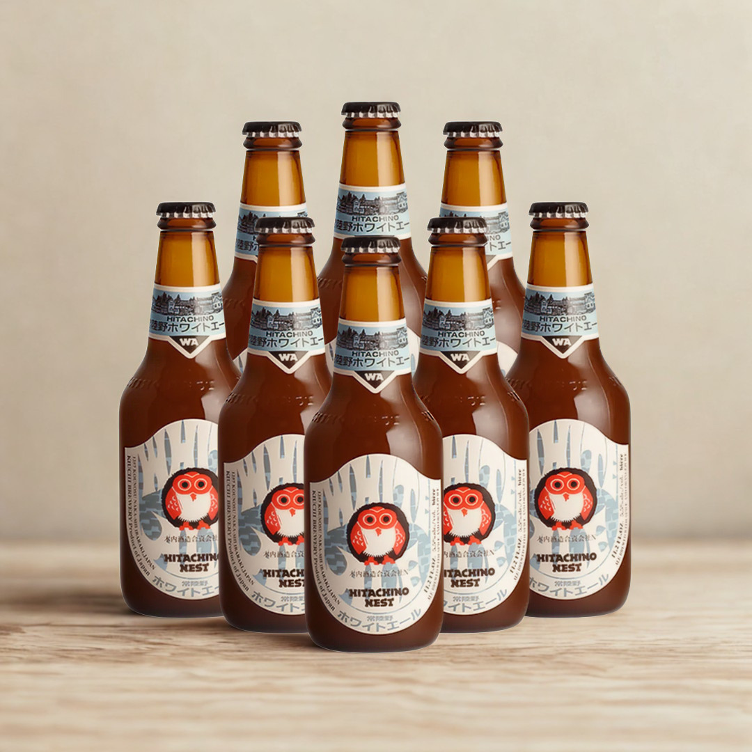 Hitachino Nest White Ale Japanese Beer 330ml Bottles - 5.5% ABV (Multipack)