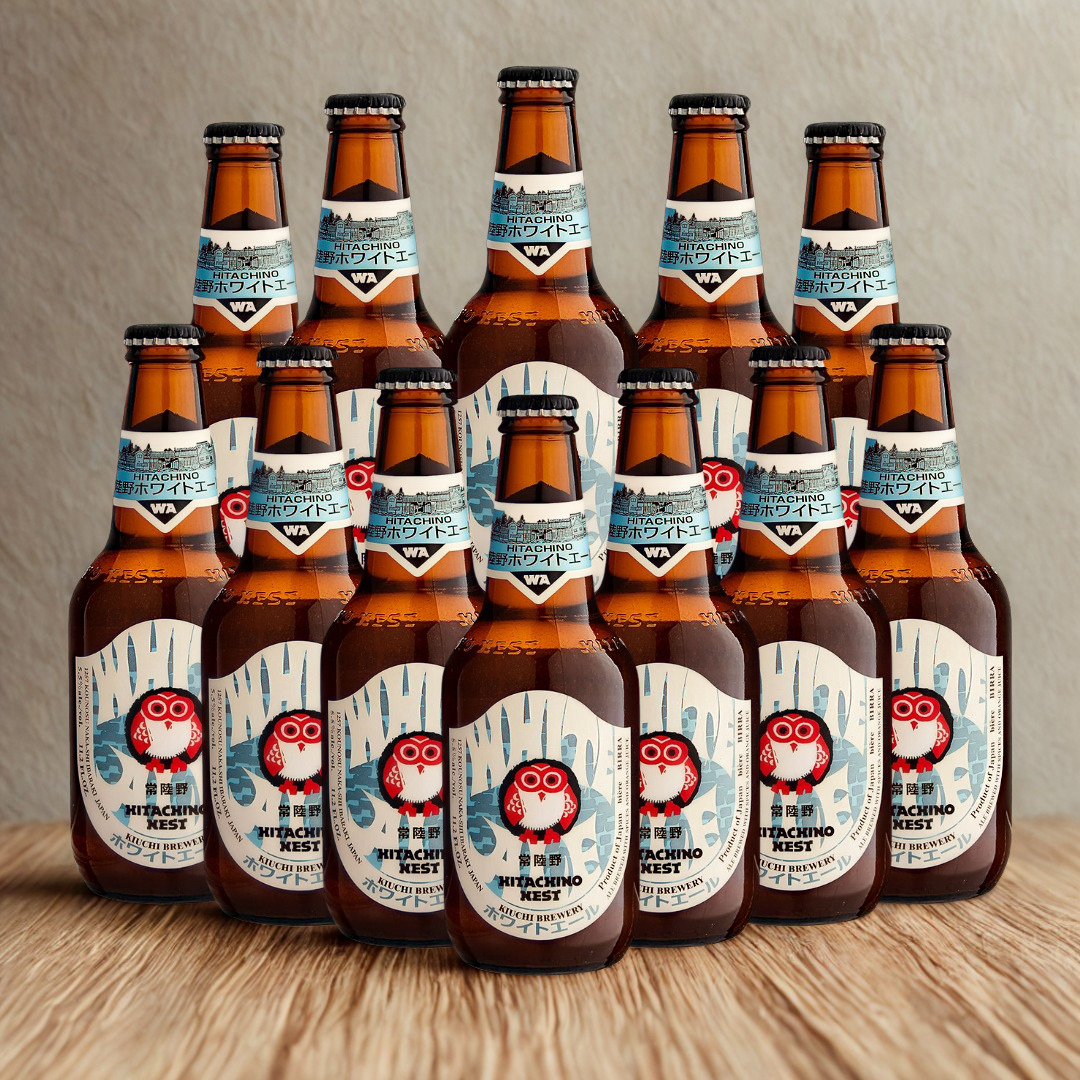 Hitachino Nest White Ale Japanese Beer 330ml Bottles - 5.5% ABV (Multipack)