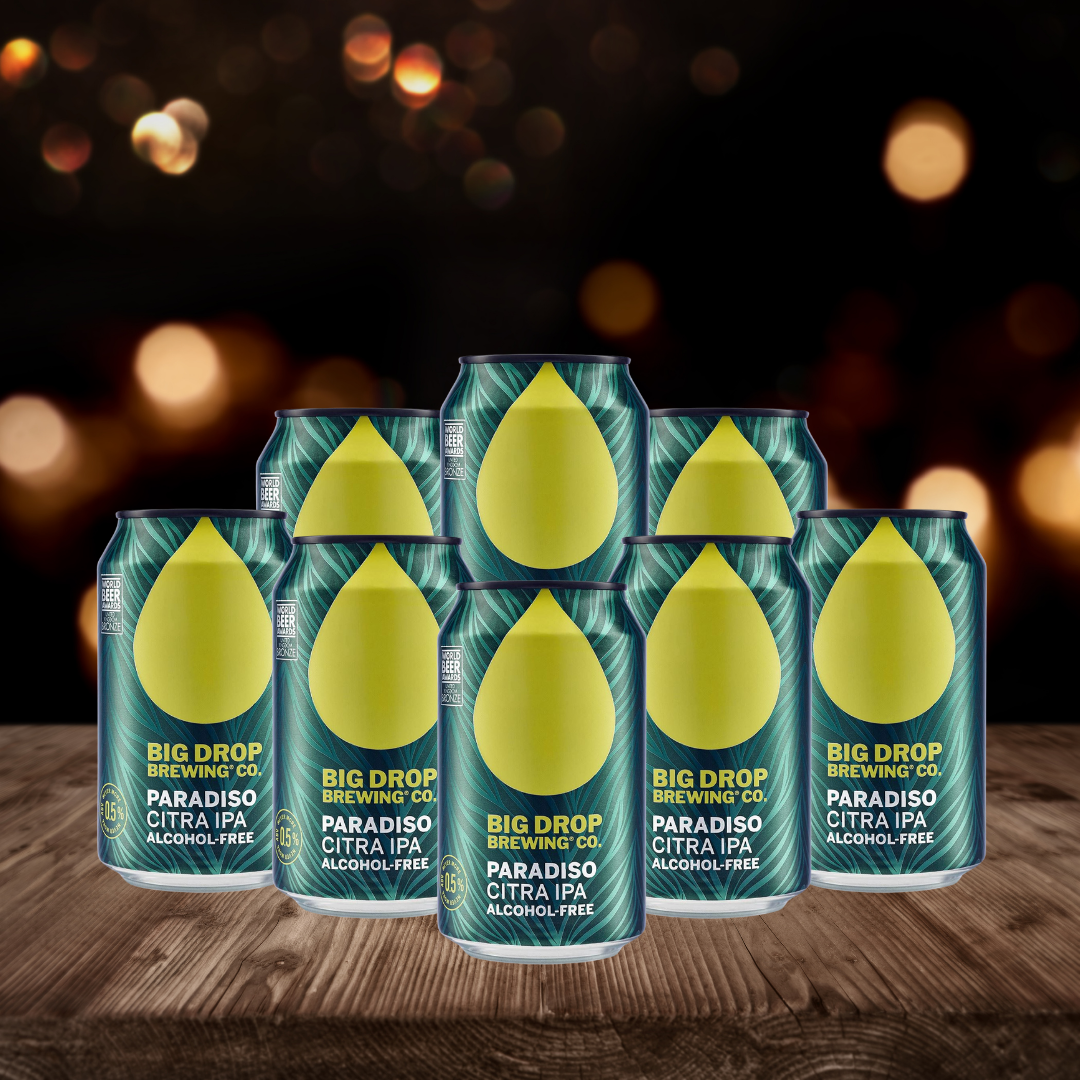 Big Drop Paradiso Vegan Non - Alcoholic 330ml Cans - 0.5% ABV (Multipack)