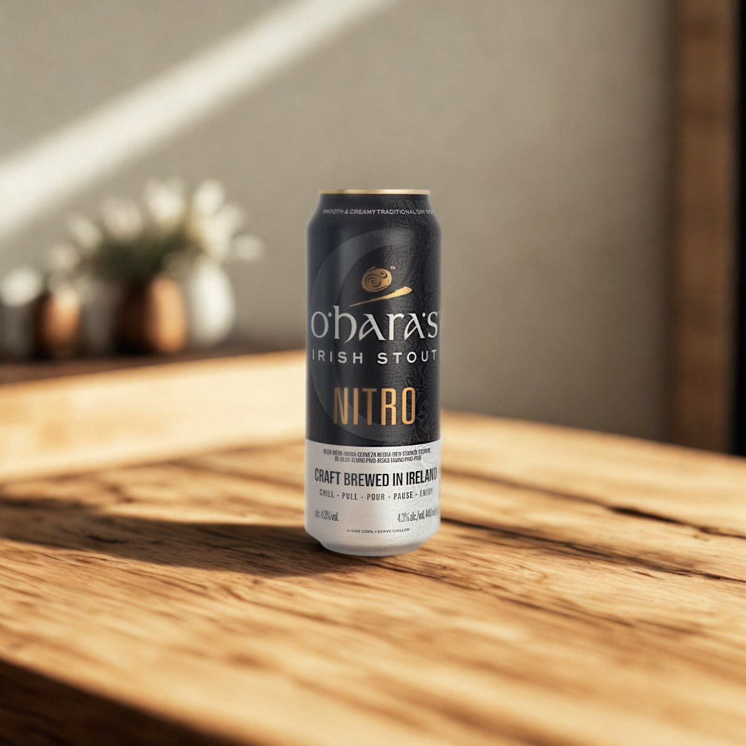 O'Hara's Nitro Irish Stout 440ml Cans - 4.30% ABV (Multipack)