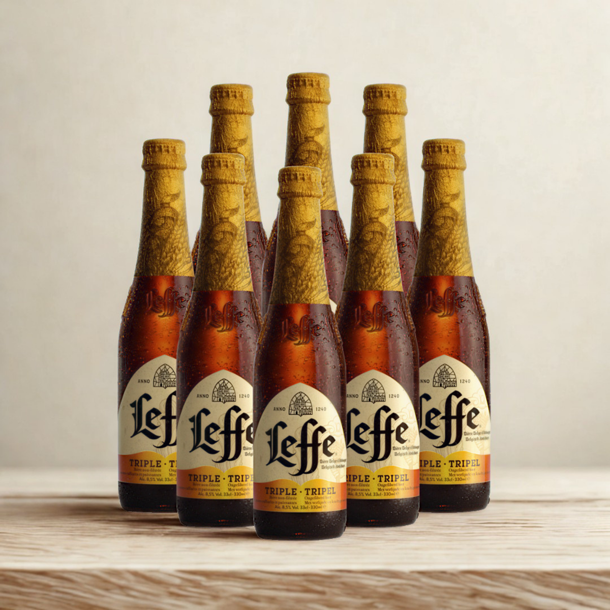 Leffe Triple Belgian Tripel Beer 330ml Bottles - 8.5% ABV (Multipack)