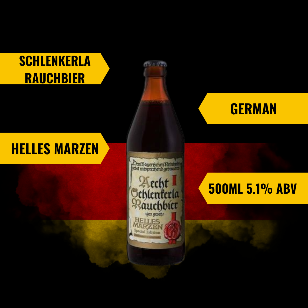 Schlenkerla Rauchbier German Helles Marzen 500ml Bottles - 5.1% ABV (8 pack)