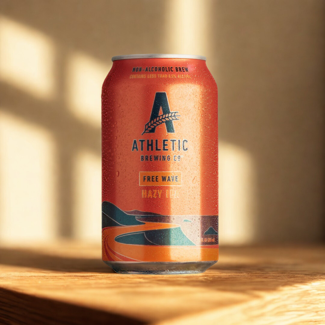 Athletic Brewing Alcohol-Free Mixed Case (Upside Dawn, Free Wave, Wild IPA &amp; Lager) 355ml Cans – (12 Pack)