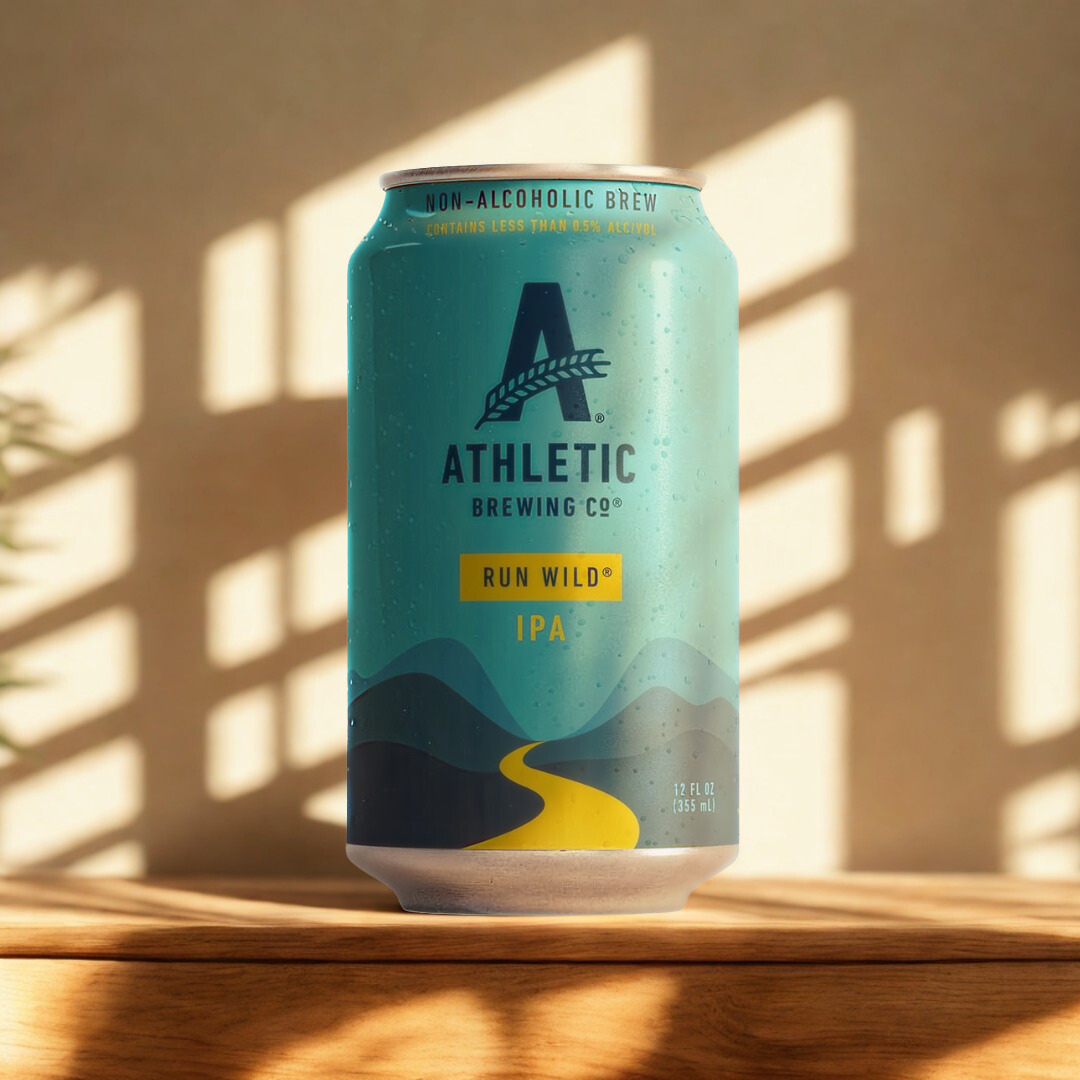 Athletic Brewing Alcohol-Free Mixed Case (Upside Dawn, Free Wave, Wild IPA &amp; Lager) 355ml Cans – (12 Pack)