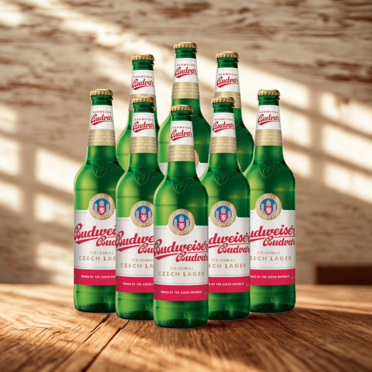 Budweiser Budvar Czech Lager 500ml Bottles - 5% ABV (Multipack)