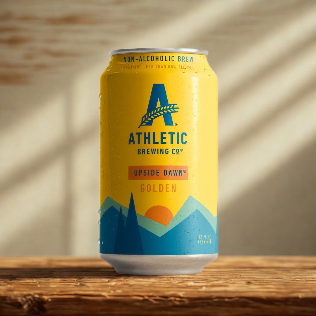 Athletic Brewing Alcohol-Free Mixed Case (Upside Dawn, Free Wave, Wild IPA &amp; Lager) 355ml Cans – (12 Pack)