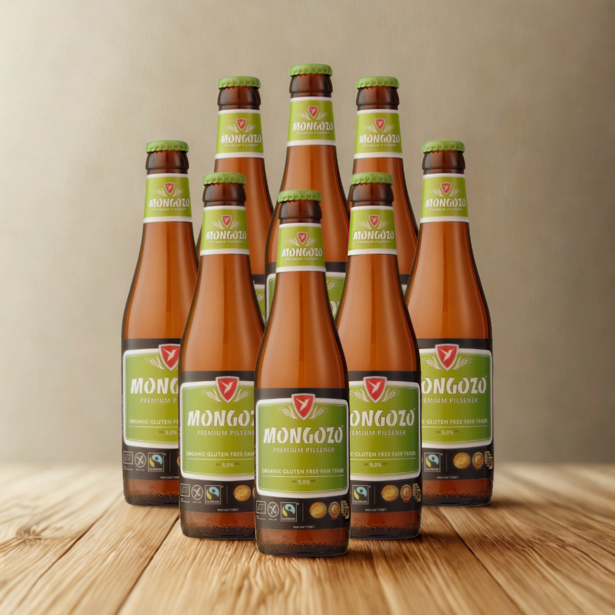 Mongozo Gluten Free Premium Pilsner 330ml Bottles - 5.0% ABV (Multipack)