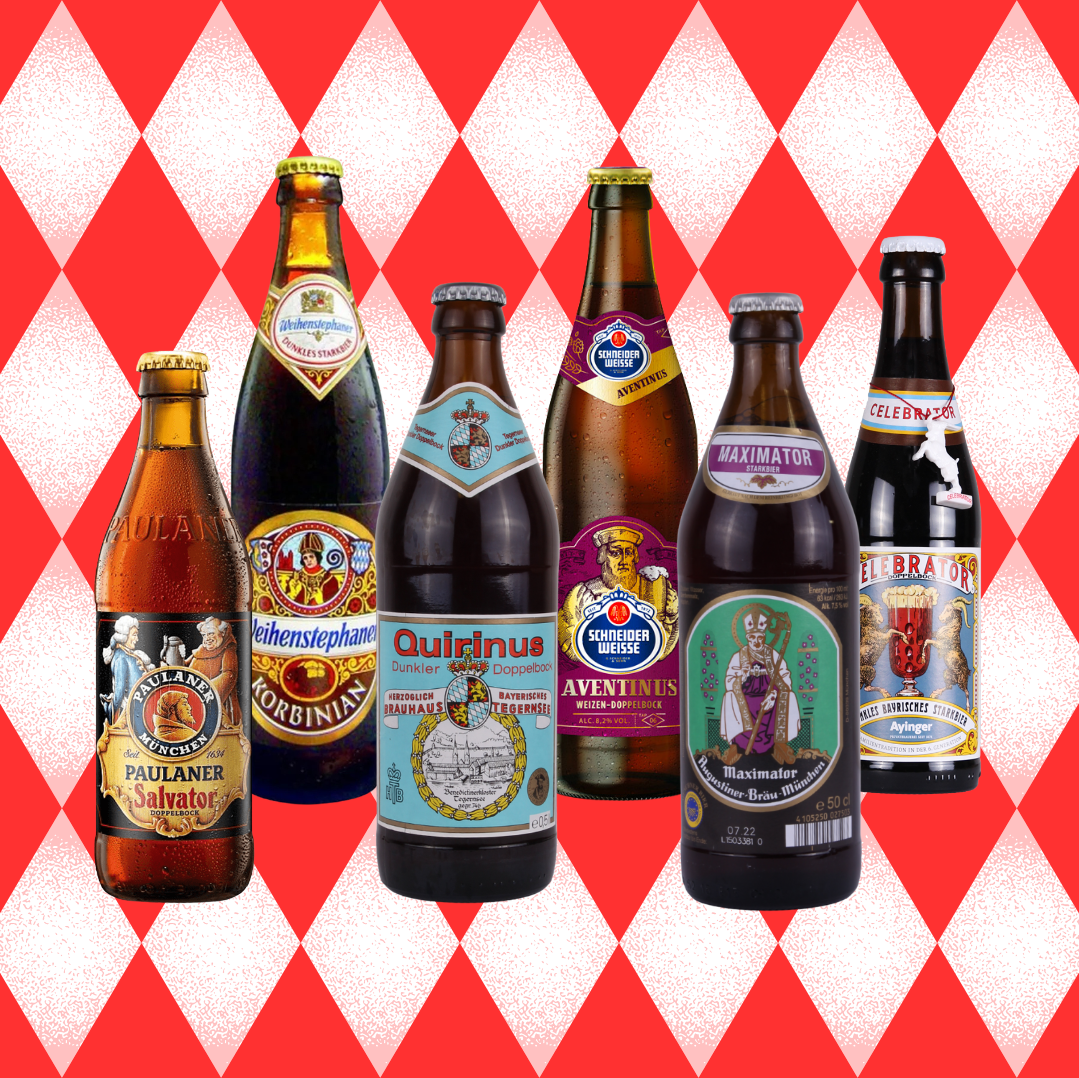 German Doppelbock Starkbier Festival Mixed Case (Augustiner, Paulaner, Ayinger, Schneider, Tegernseer &amp; Weihenstephan) – 7–8.2% ABV (6 Pack)