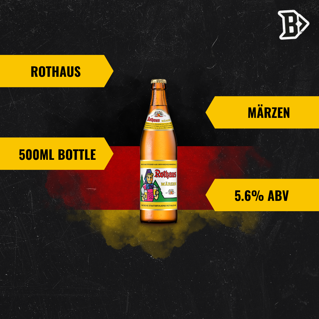 Rothaus German Märzen 500ml Bottles - 5.6% ABV (12 Pack)