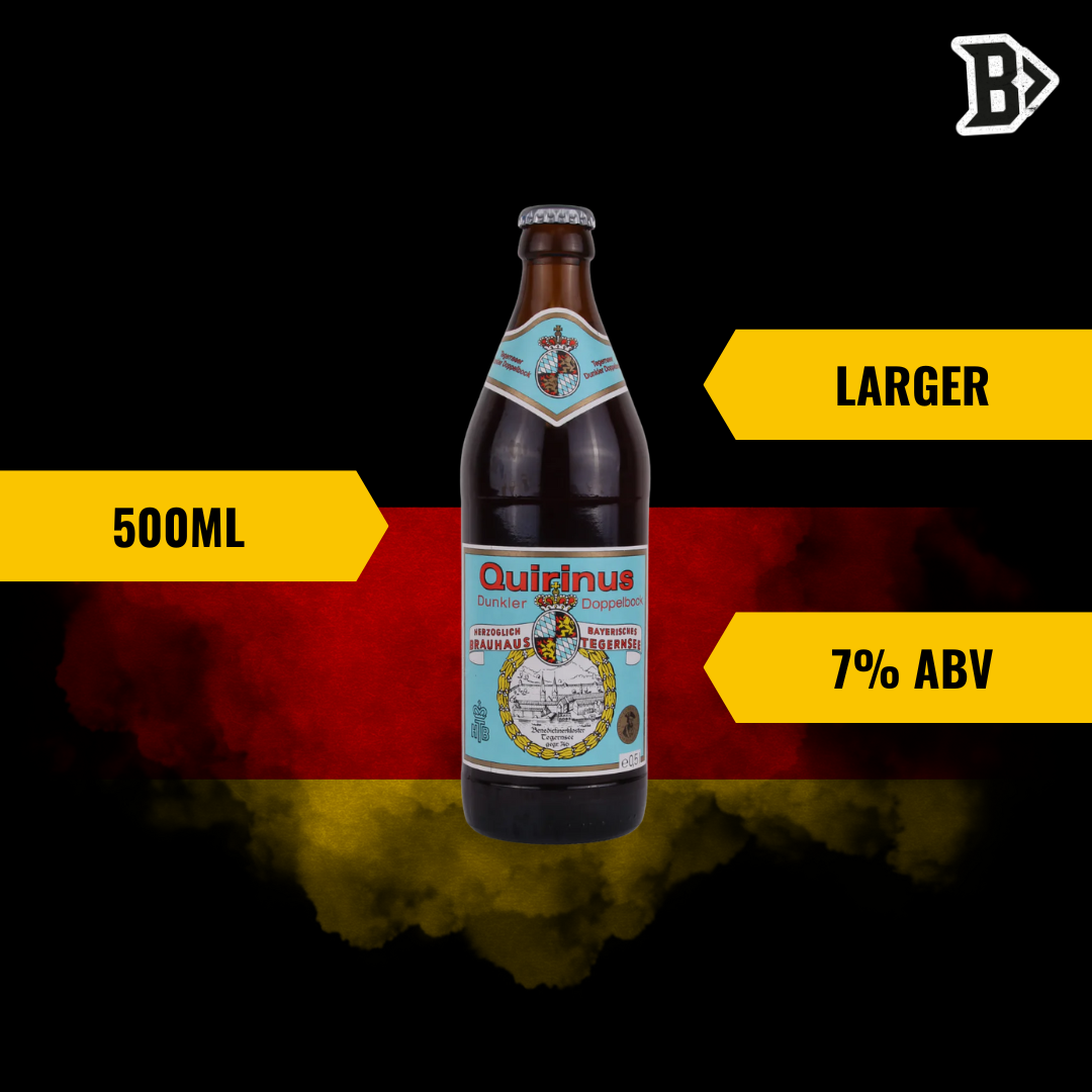 Tegernseer Quirinus German Dunkler Doppelbock 500ml Bottles - 7.0% ABV (12 Pack)