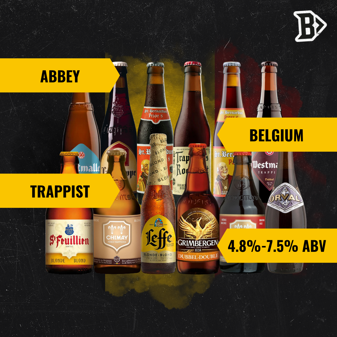 Best of Belgian Trappist and Abbey Beer Mixed Beer Case (12 Pack)