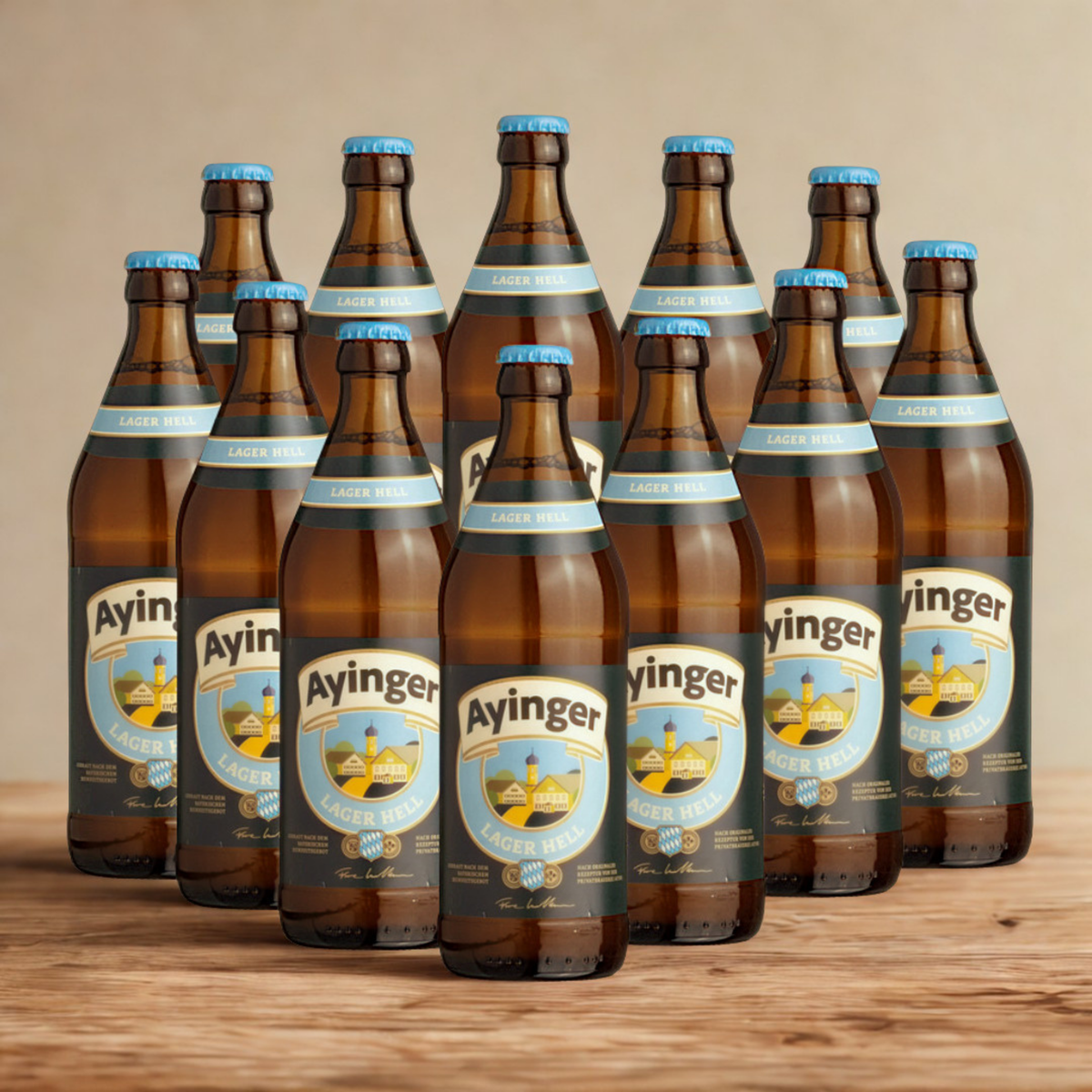 Ayinger Lager Hell 330ml Bottles - 4.9% ABV (Multipack)