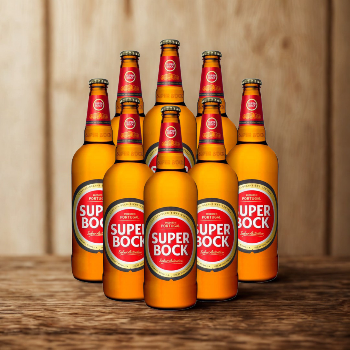 Super Bock Portuguese Lager 330ml Bottles - 4.7% ABV (Multipack)