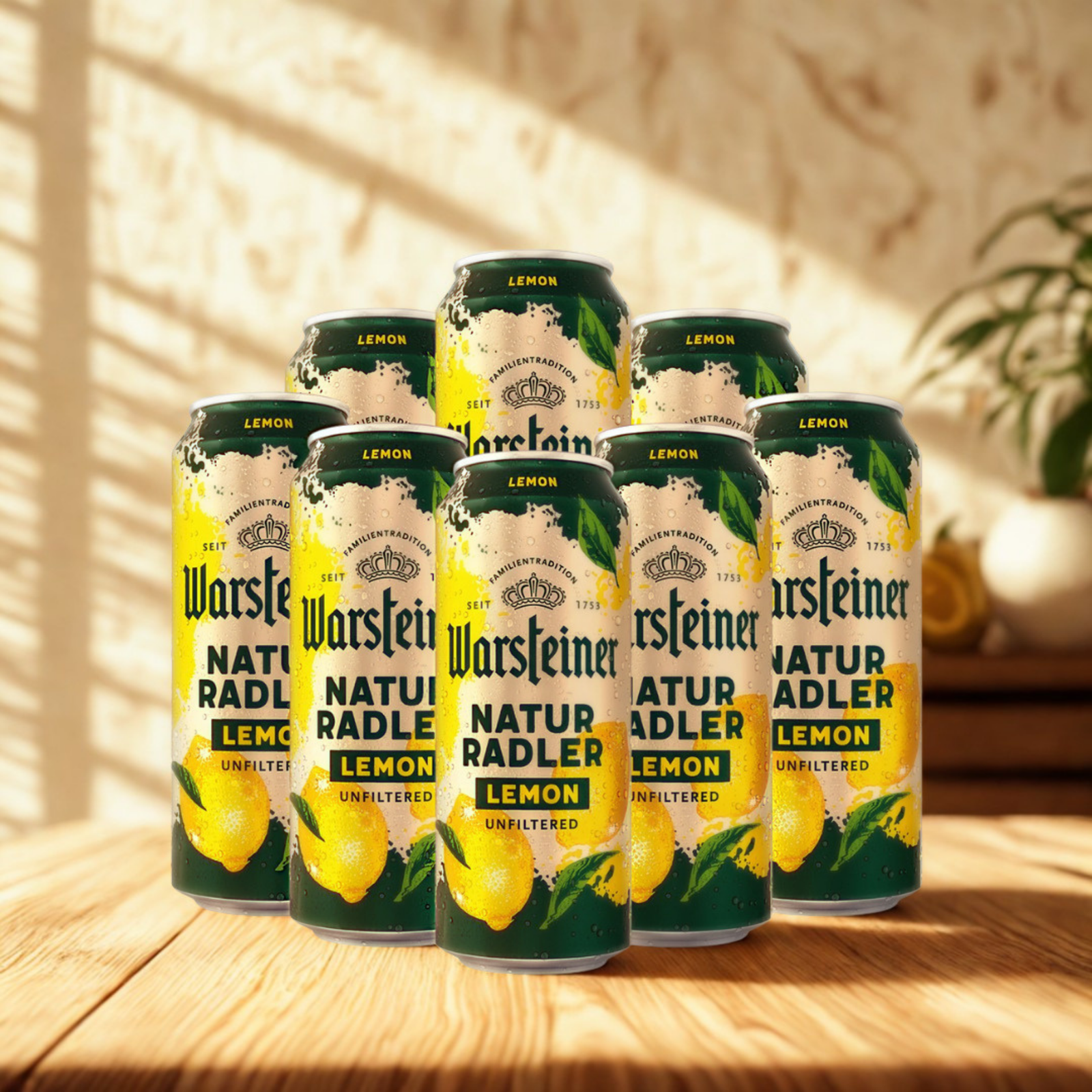 Warsteiner Natur Lemon Radler 500ml Cans (Multipack) - 2.0% ABV