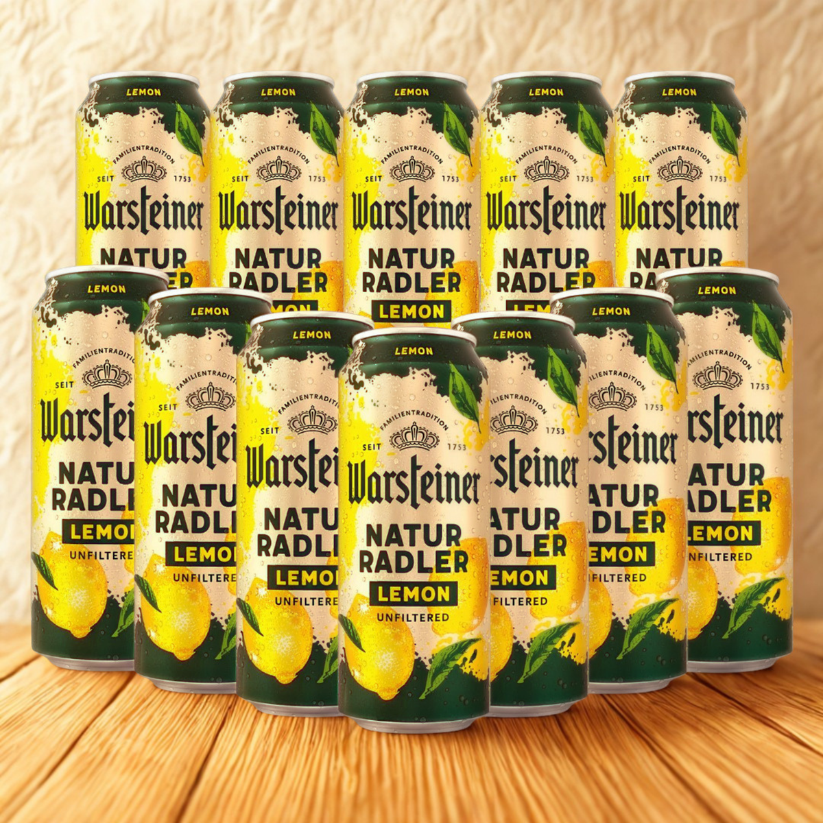 Warsteiner Natur Lemon Radler 500ml Cans (Multipack) - 2.0% ABV