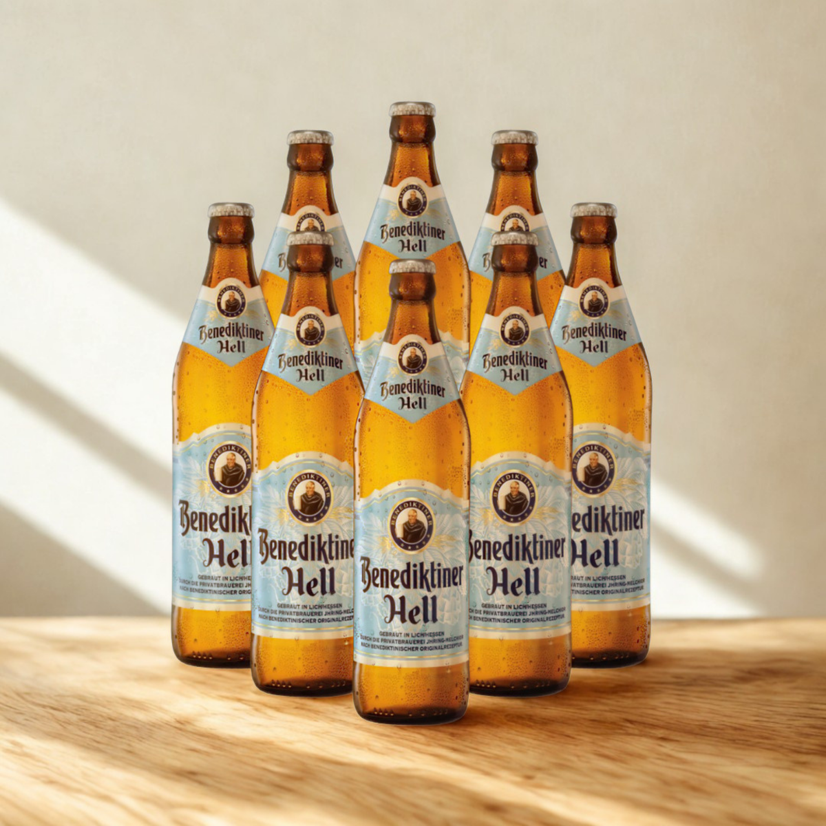 Benediktiner German Hells Lager 500ml Bottle - 5.0% ABV (Multipack)