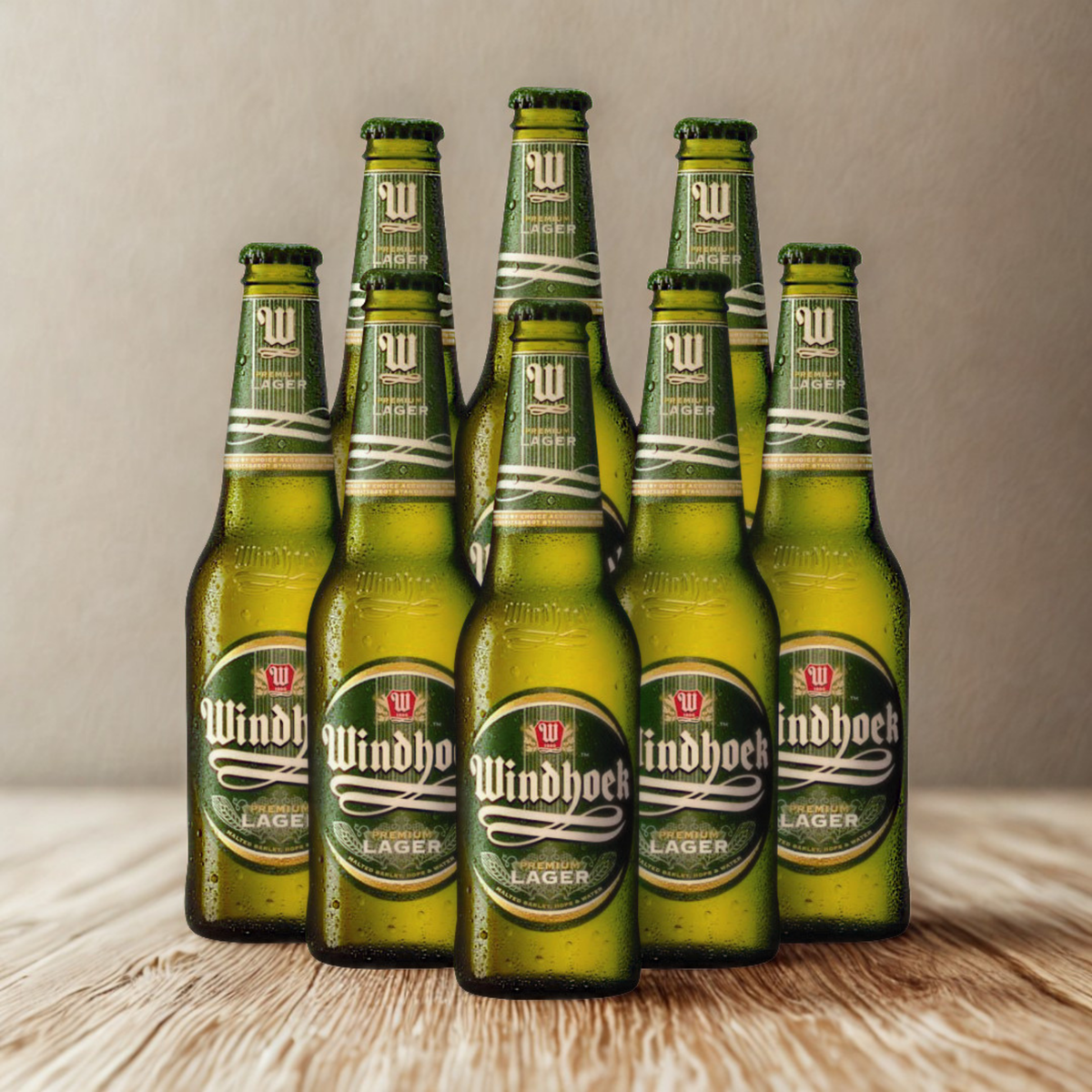 Windhoek Premium Namibian Lager 330ml Bottles (Multipack) - 4.0% ABV