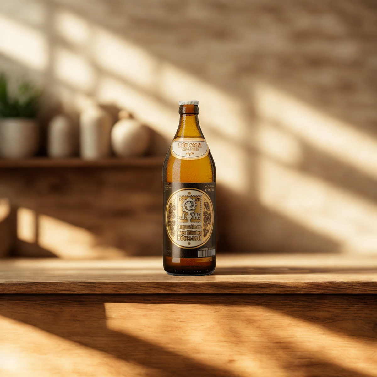 Augustiner German Lager Mixed Case (Helles, Dunkel, Weissbier &amp; Edelstoff) With Free Augustiner Pint Glass - (12 Pack)