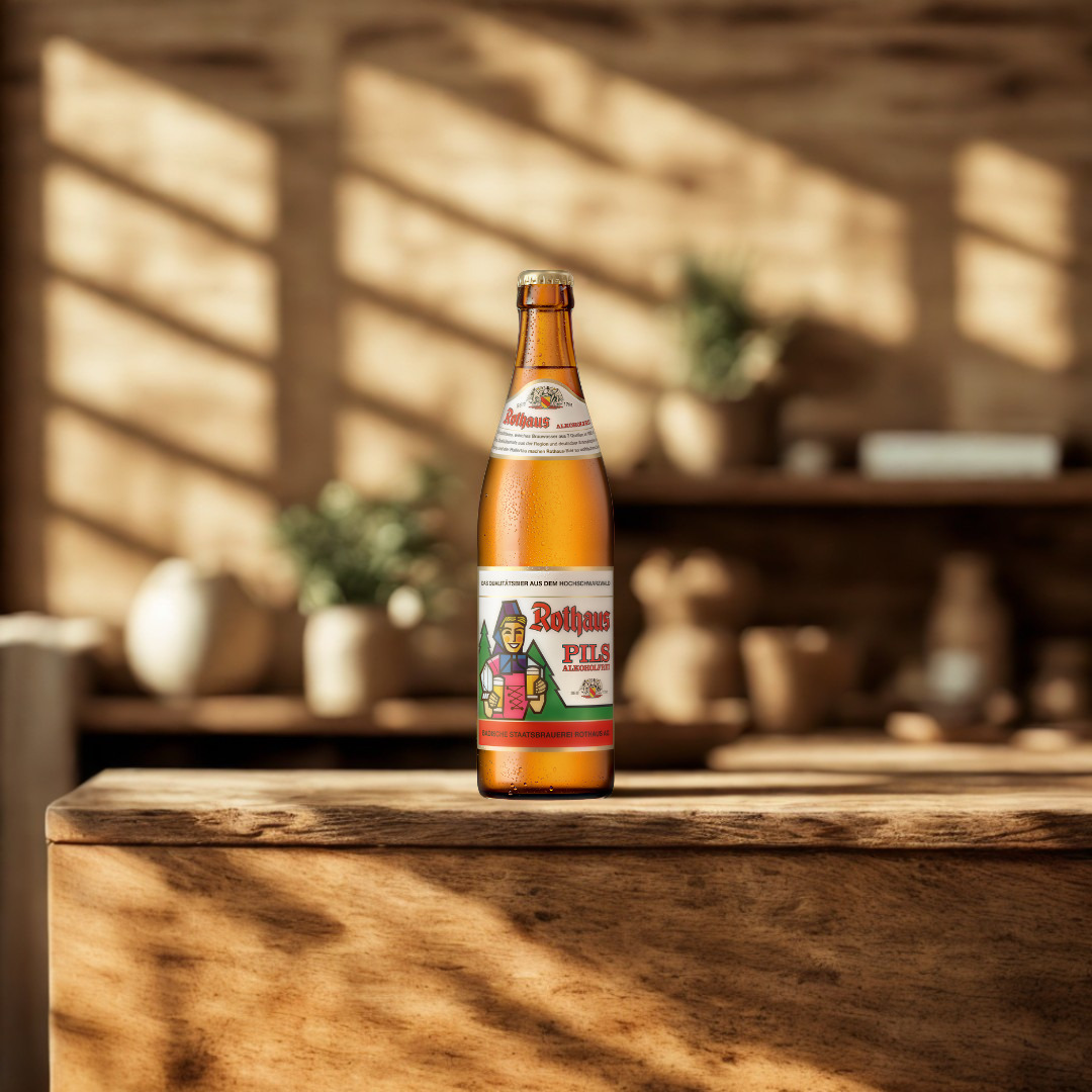 Rothaus German Alkoholfrei Pils 500ml Bottles - 0.5% ABV