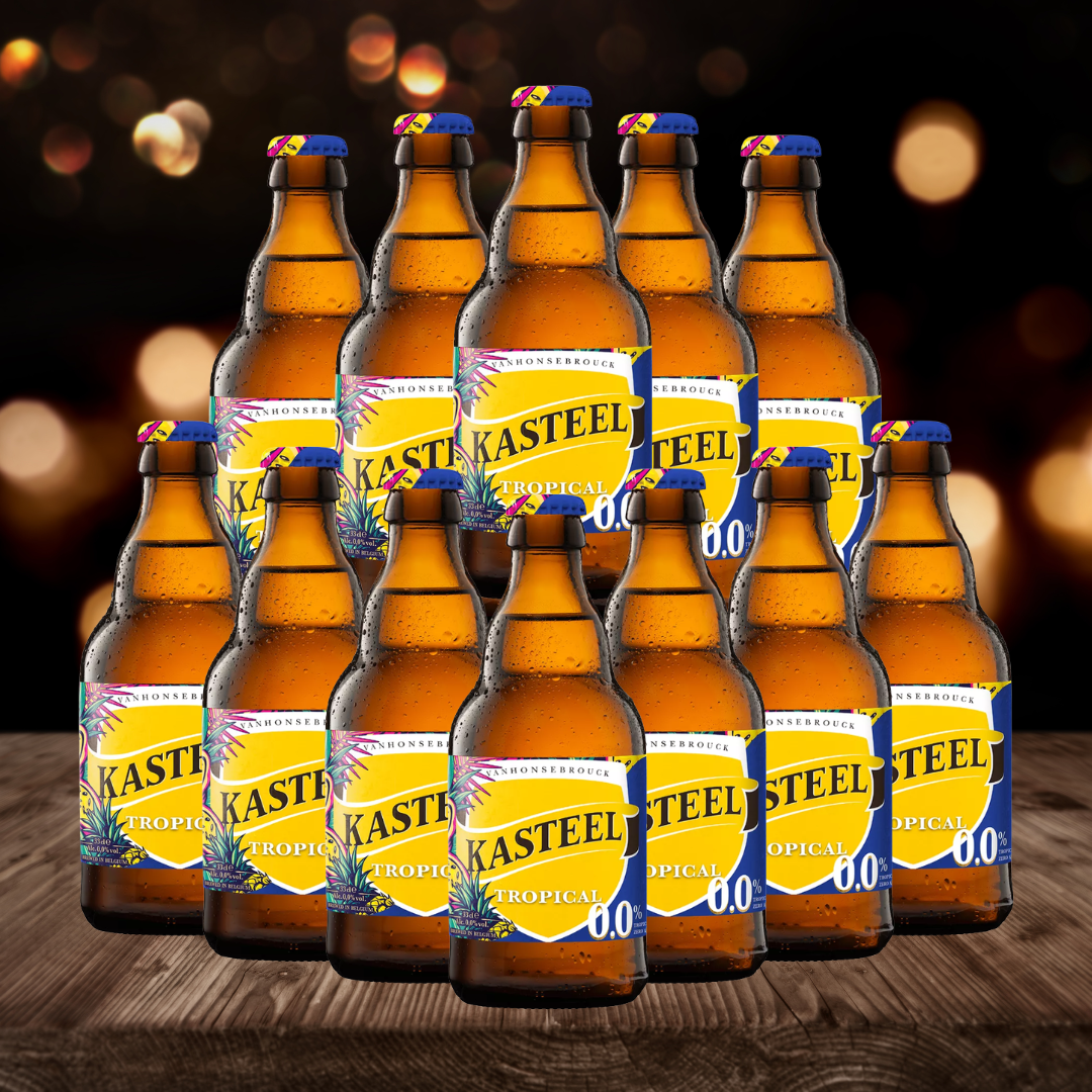 Kasteel Tropical Alcohol Free Fruit Beer Bottles 330ml - 0.0% ABV (12 Pack)