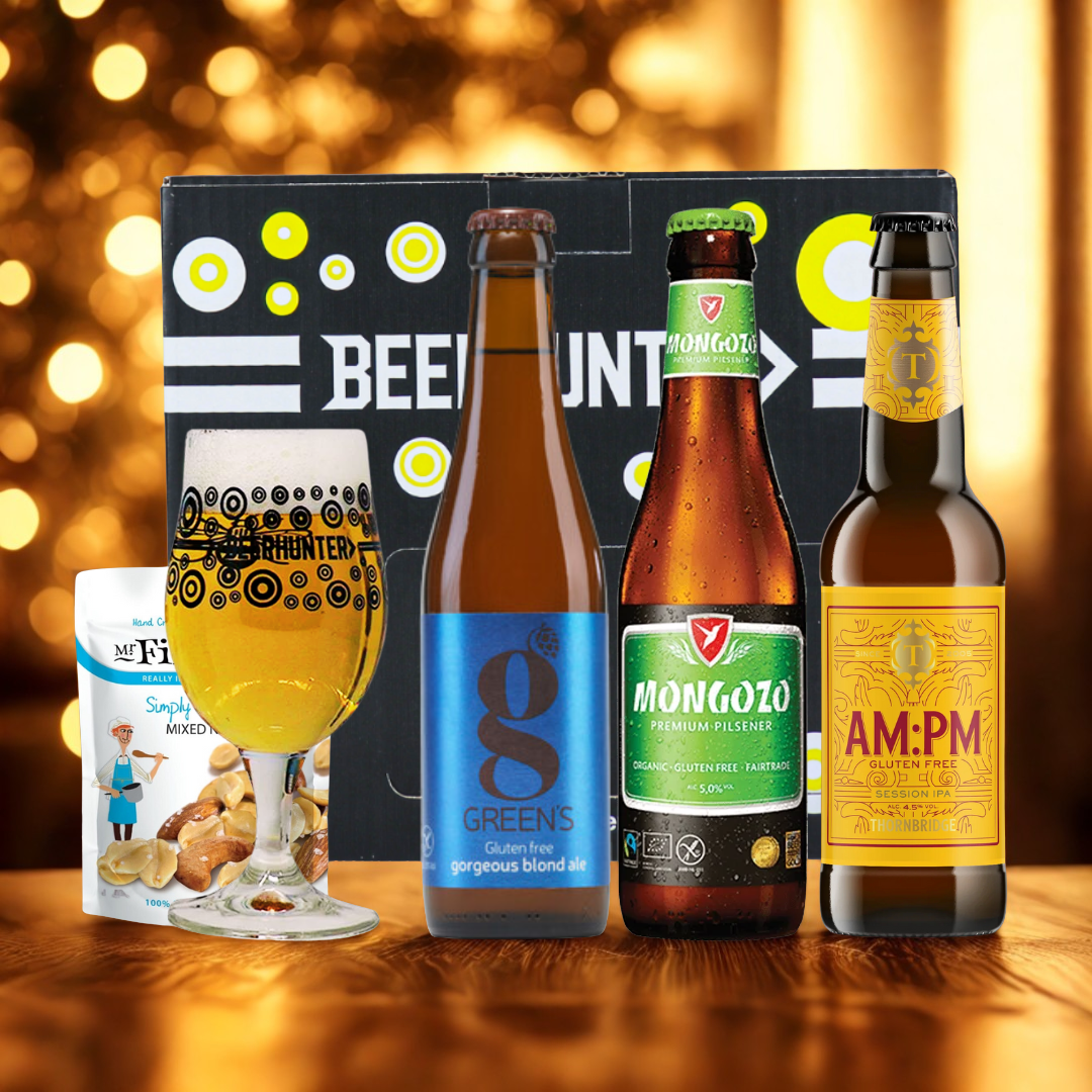 Gluten Free Beer Gift Set with Branded Glass (3 Pack)
