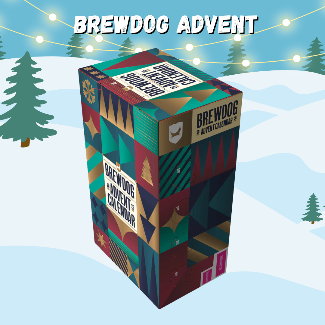 BrewDog Advent Calendar with Glass - Ale, Lagers &amp; IPA&#39;s 2025 (24 Pack)
