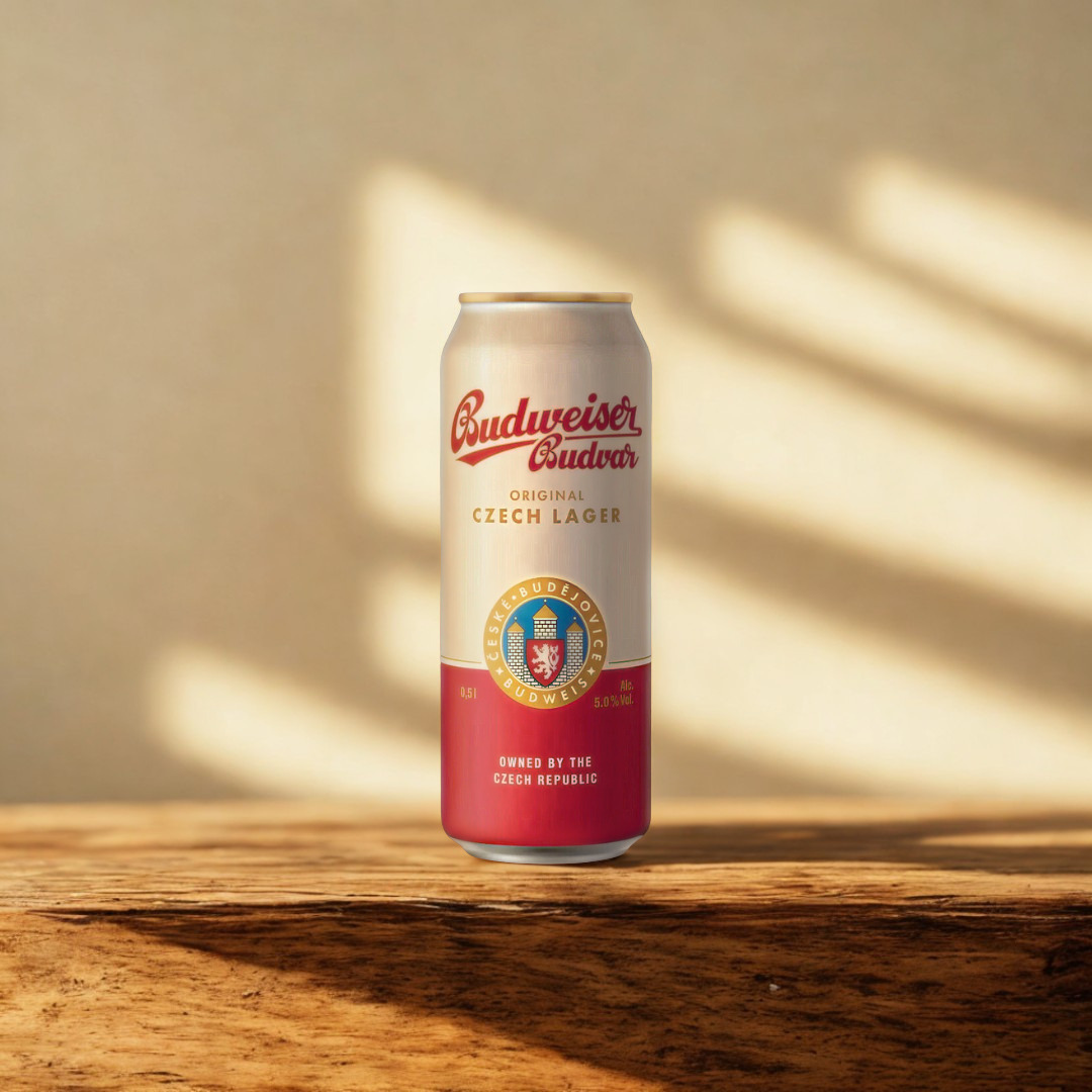 Budweiser Budvar Czech Lager 500ml Cans - 5% ABV (Multipack)