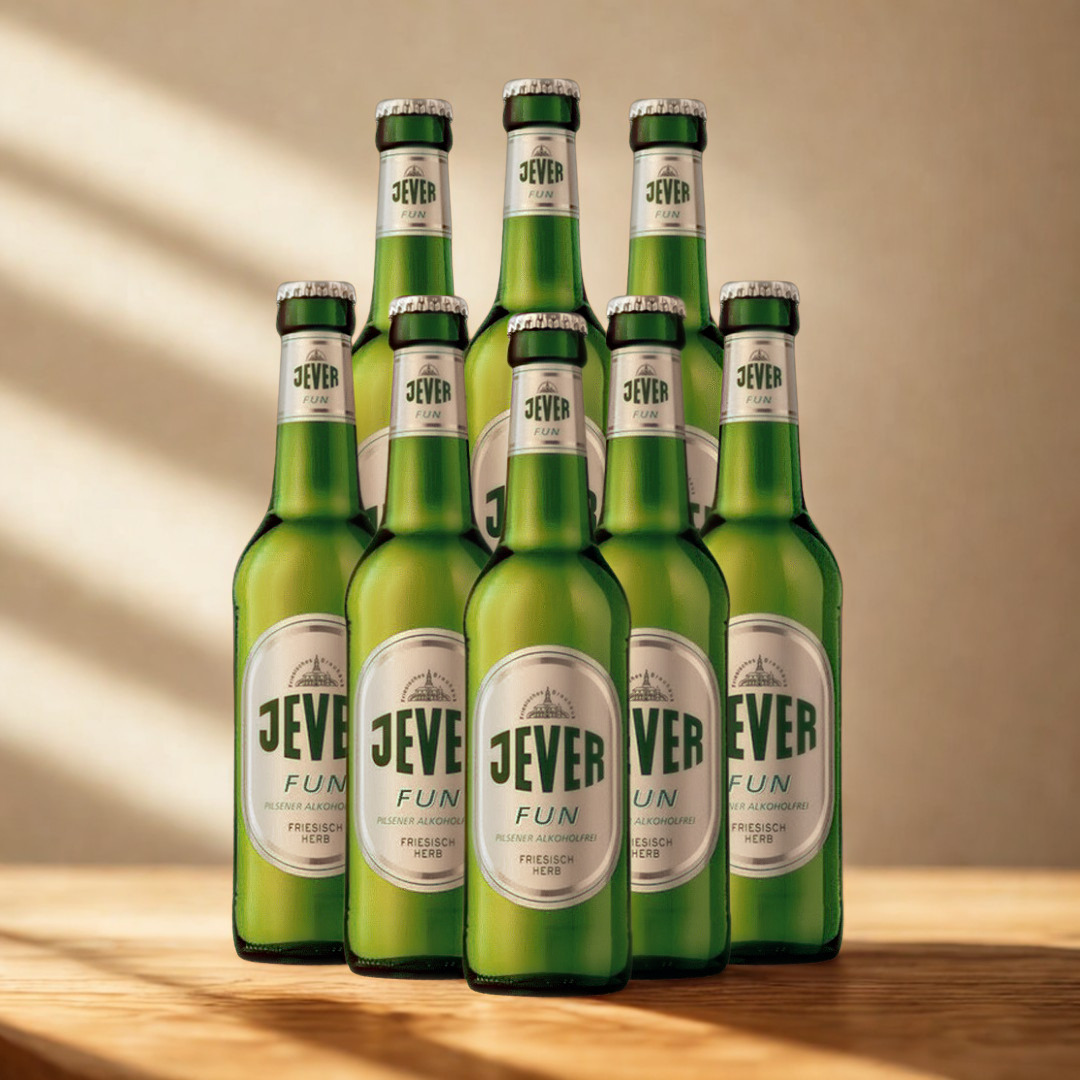 Jever Fun Alcohol Free Pilsner 330ml Bottles - 0.5% ABV (Multipack)