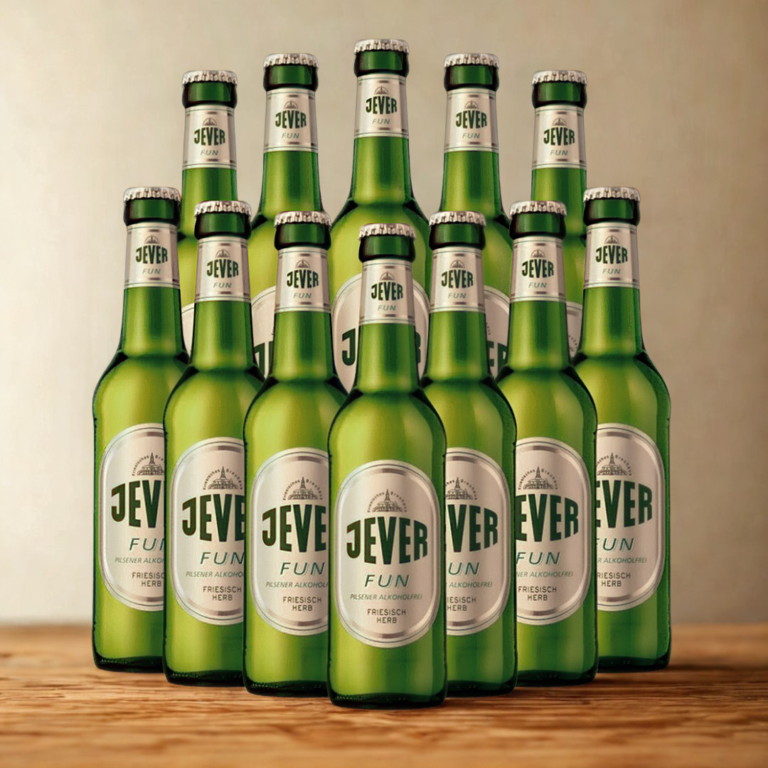Jever Fun Alcohol Free Pilsner 330ml Bottles - 0.5% ABV (Multipack)