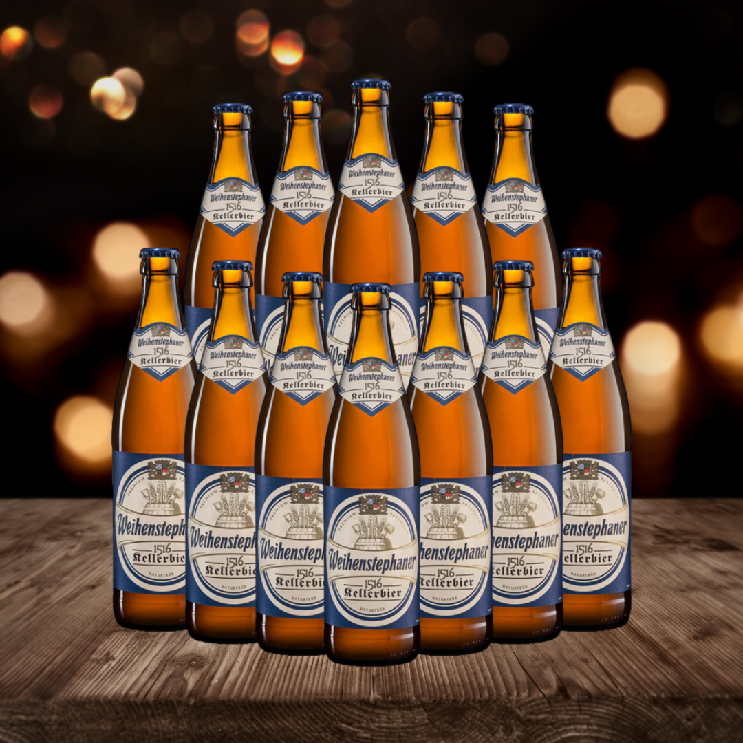 Weihenstephaner German 1516 Kellerbier 500ml Bottles - 5.6% ABV (12 Pack)