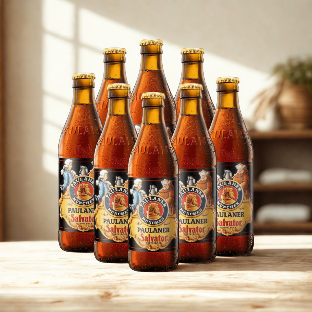Paulaner Salvator Premium German Dark Lager 330ml Bottles – 7.9% ABV (Multipack)
