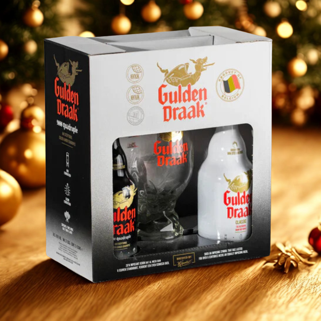 Gulden Draak Gift Set with Goblet Glass