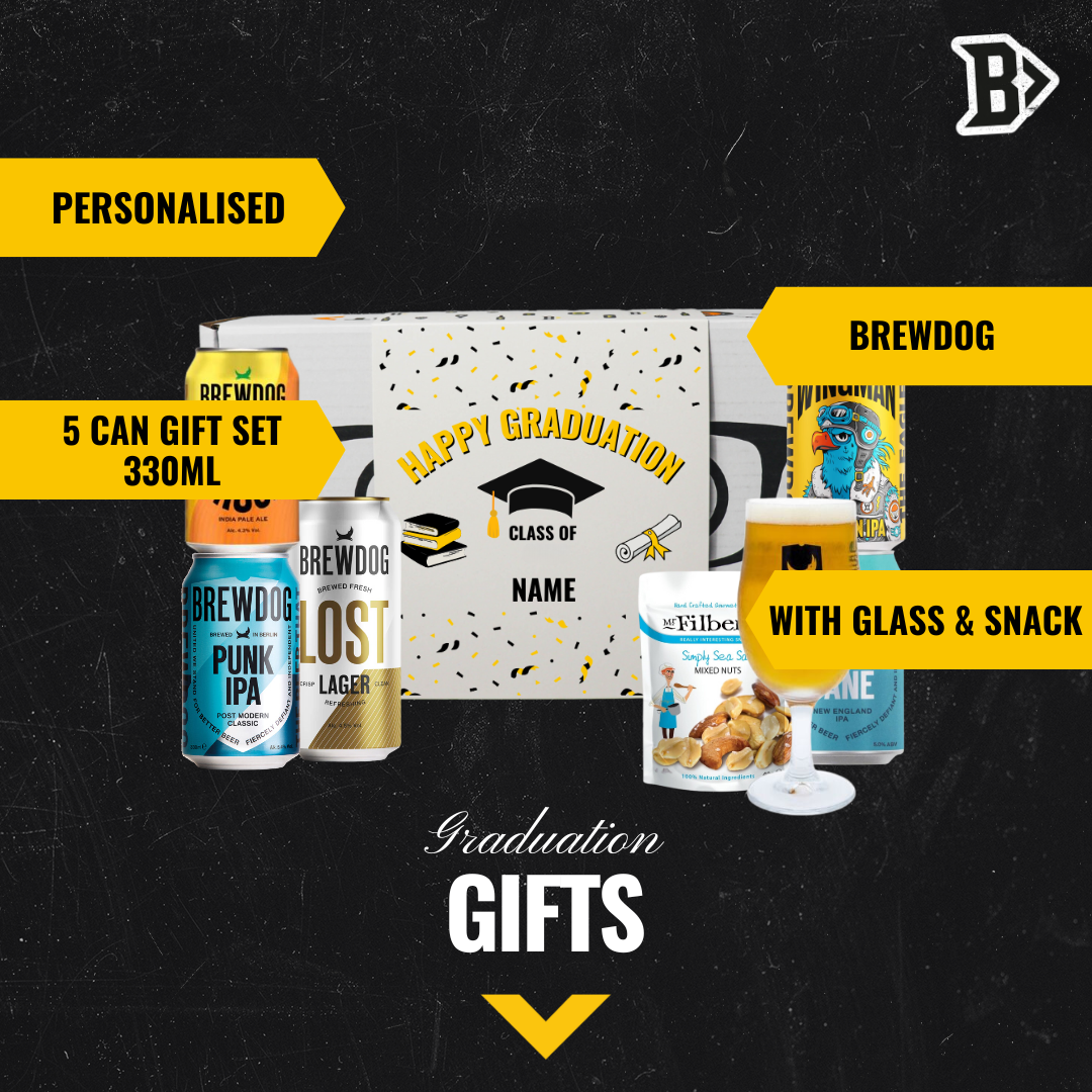 Personalised Brewdog Graduation Craft Beer Gift Set (5 x 330ml)