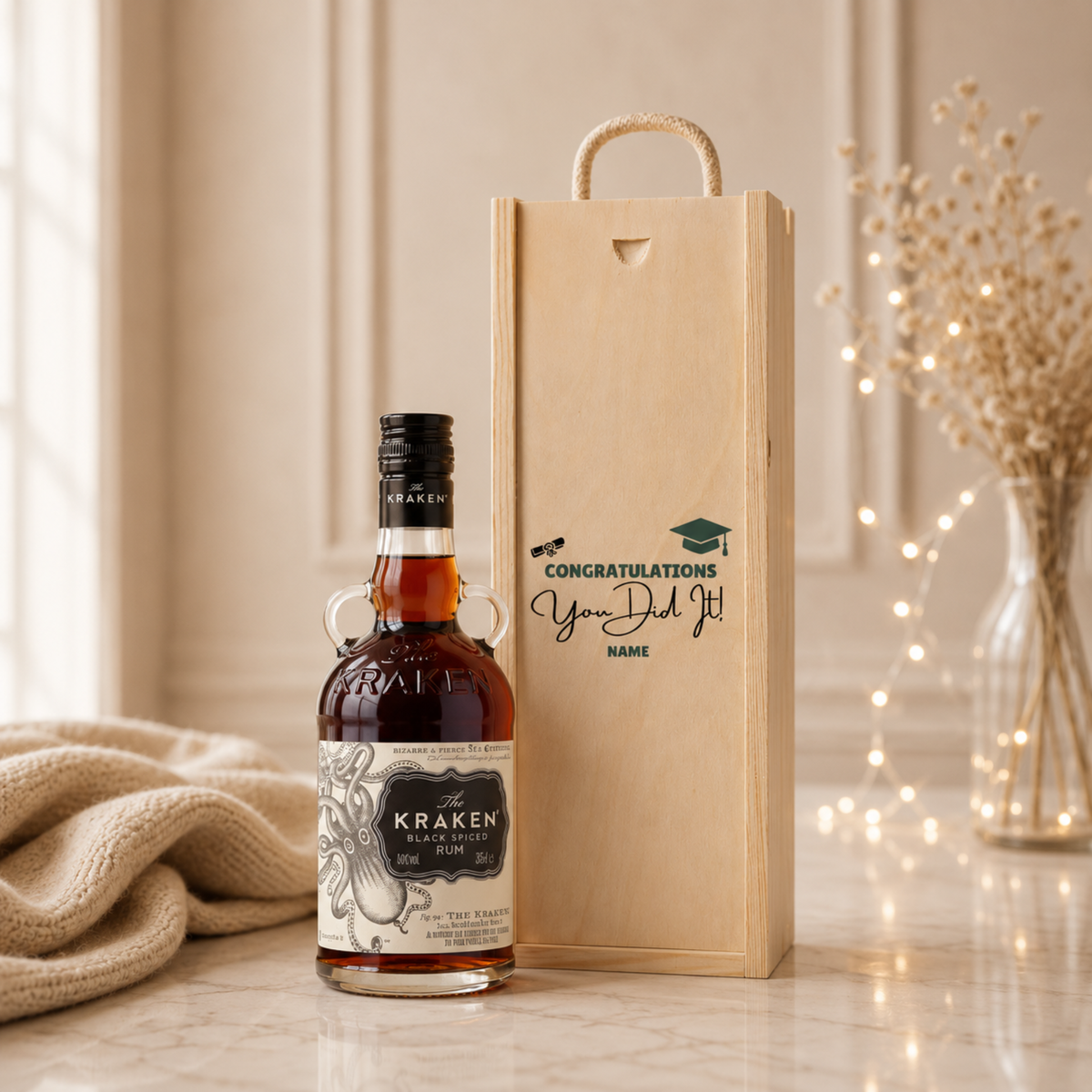 Personalised Graduation Spirit Gift Set – Premium Spirits Selection with Personalised Lid