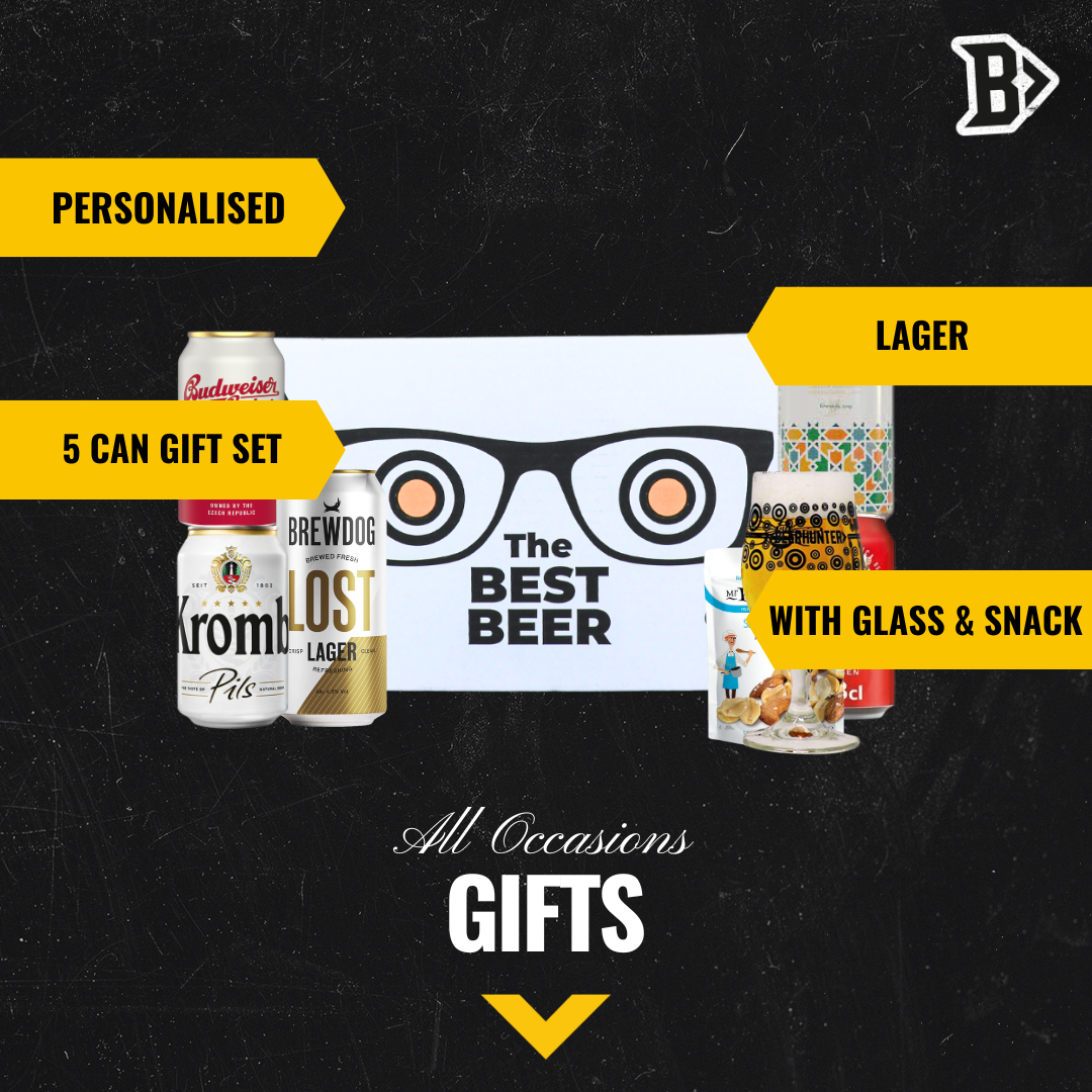 Premium Lager Beer Gift Set (5 x 330ml Cans)