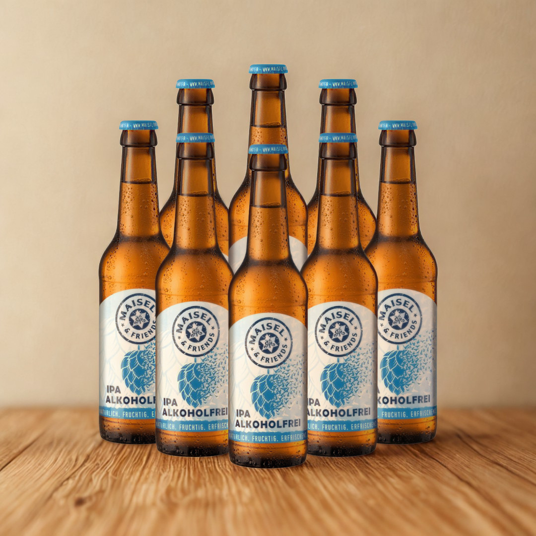 Maisel &amp; Friends Alkoholfrei IPA 330ml Bottles - 0.5% ABV (Multipack) - BBE 11/4/26