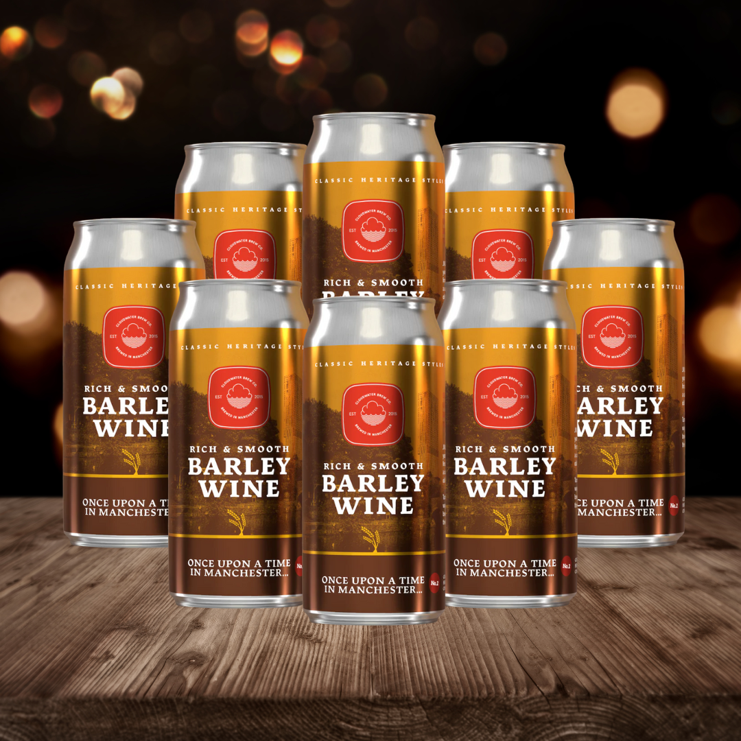 Cloudwater once upon a time in Manchester British Barley Wine 440ml Cans - ABV 10.5% (8 Pack)