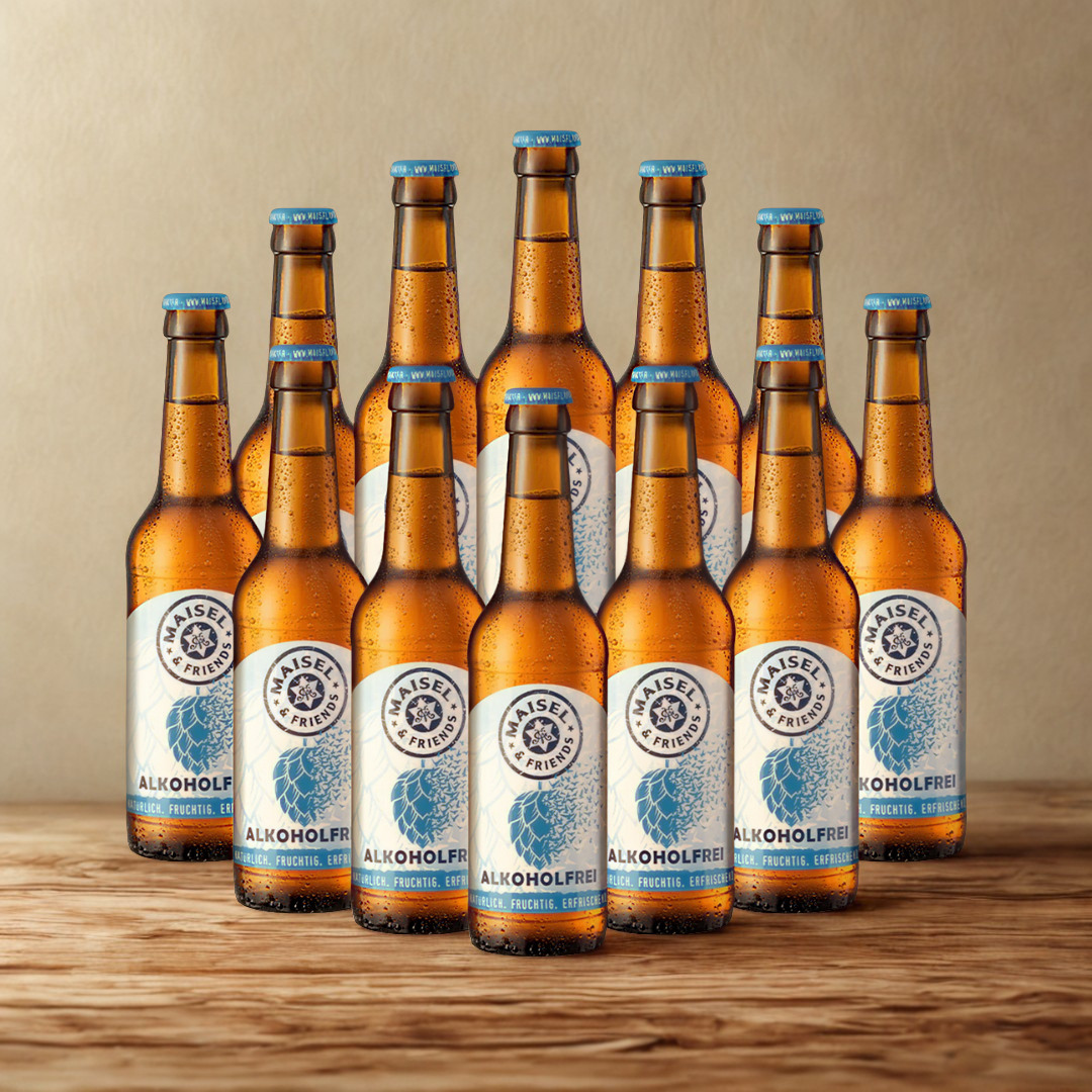 Maisel &amp; Friends Alkoholfrei IPA 330ml Bottles - 0.5% ABV (Multipack) - BBE 11/4/26