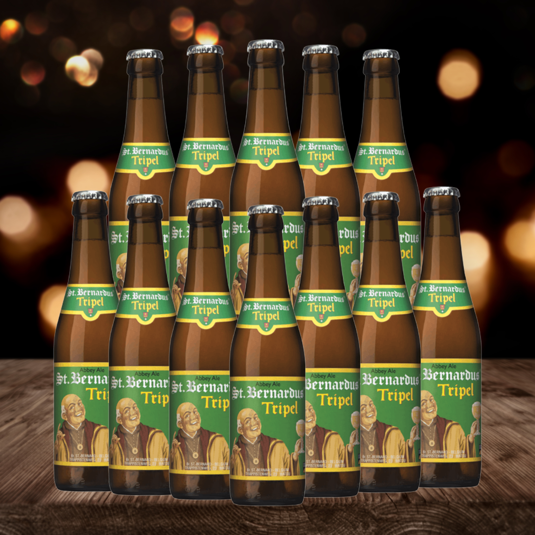St. Bernardus TRIPEL Belgian Abbey Tripel Ale 330 ml Bottles – ABV 8.0% (12 Pack)