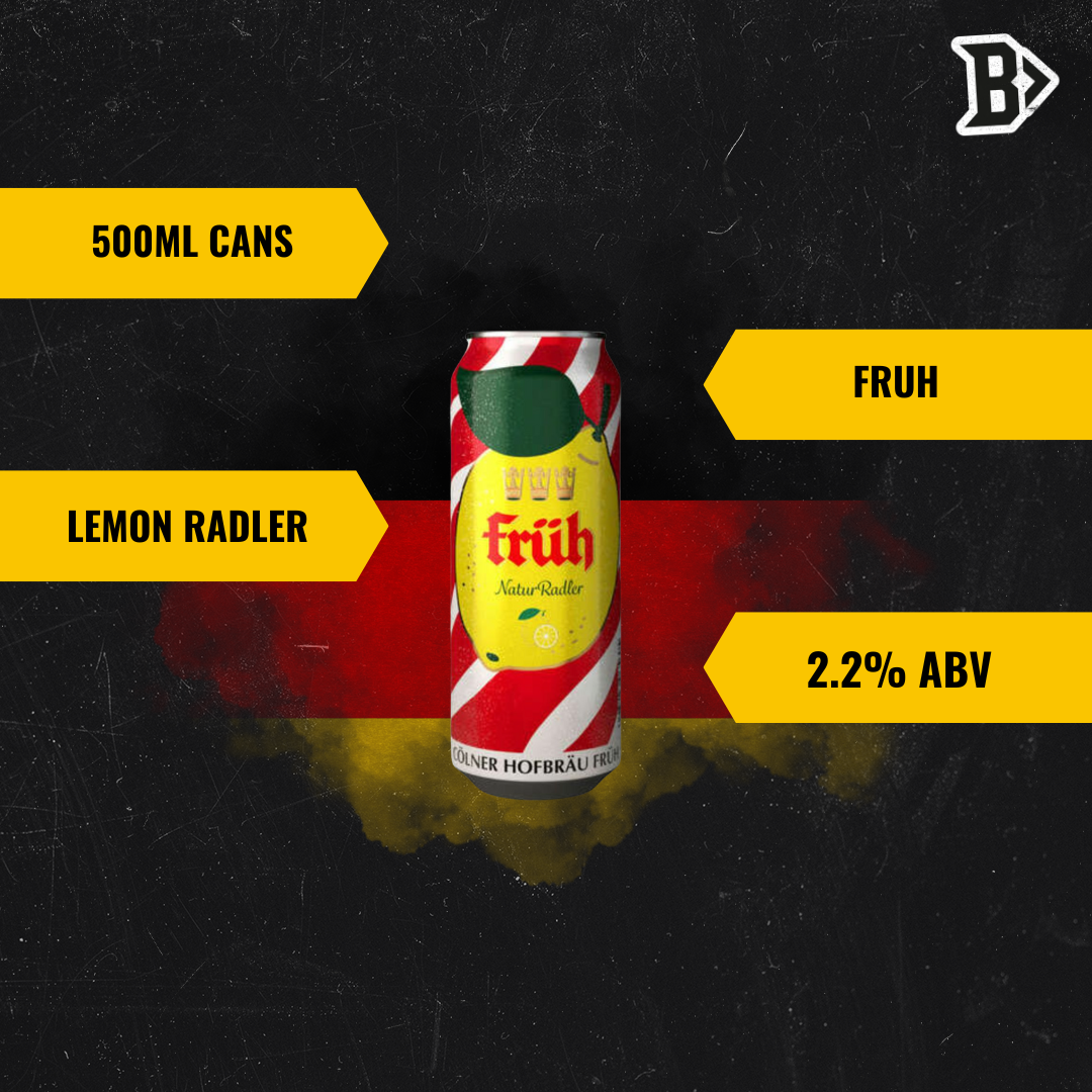 Fruh Kolsch Radler 500ml Cans (12 Pack) - 2.2% ABV