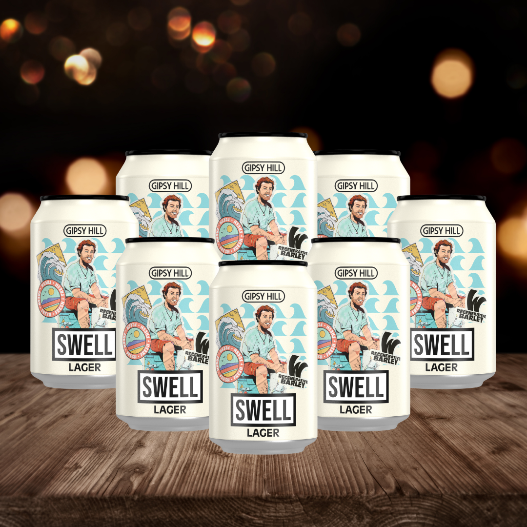 Gipsy Hill British Lager Swell Lager 330ml - 4% ABV (8 Pack) - BBD 8/5/26